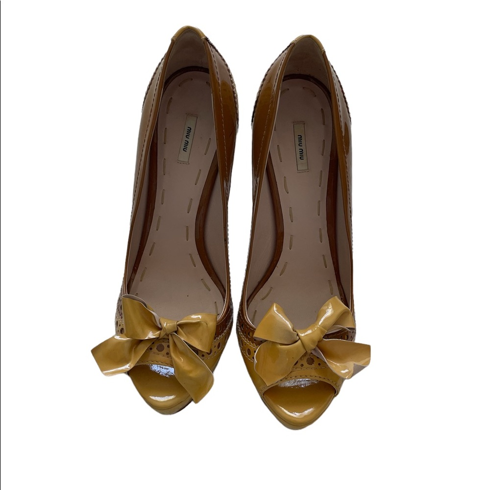 MIU MIU Chunky Heels Brown size 40,5